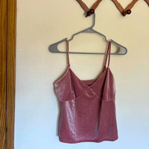 Pink Velvet Tank